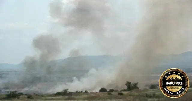 Ağdam rayonunda açıq ərazidə yanğın hadisəsi başlayıb