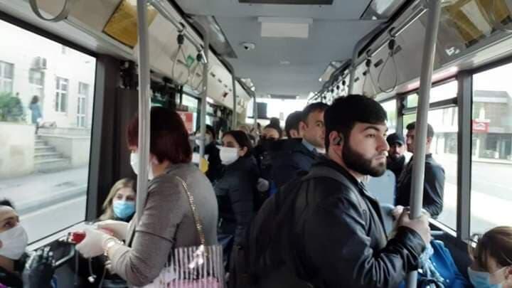 Bakıda avtobus sürücüsündən ağlasığmaz addım - 