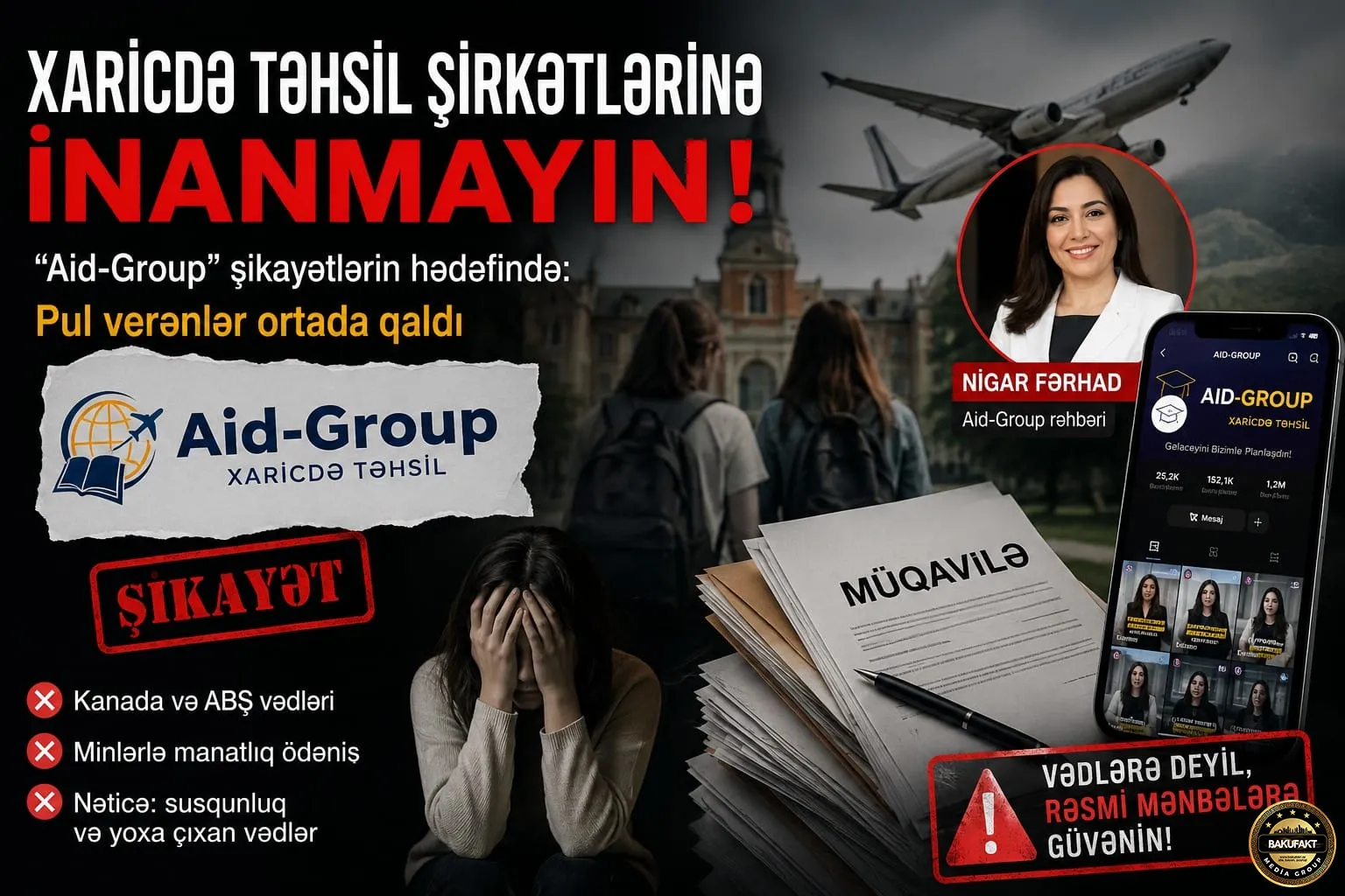 Xaricdə təhsil arzusu necə dələduzluq tələsinə çevrilir? – Reklamlara aldanmayın!