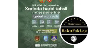 Milli Müdafiə Universiteti xaricdə ali təhsil üzrə qəbul elan etdi