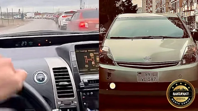 Əks yola çıxan sürücü videosunu çəkib özünü “TikTok”da ifşa etdi 