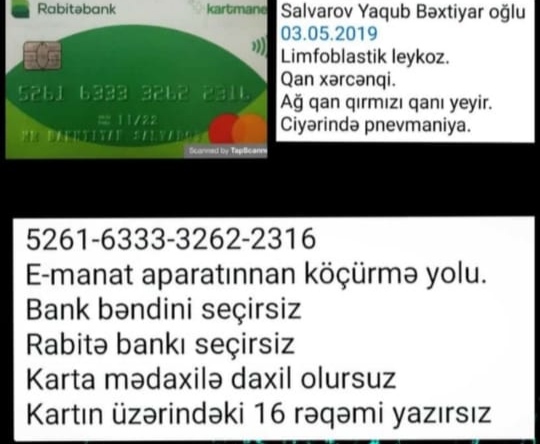 Balaca Yaqubun yaşamaq üçün sizlərə ehtiyyacı var