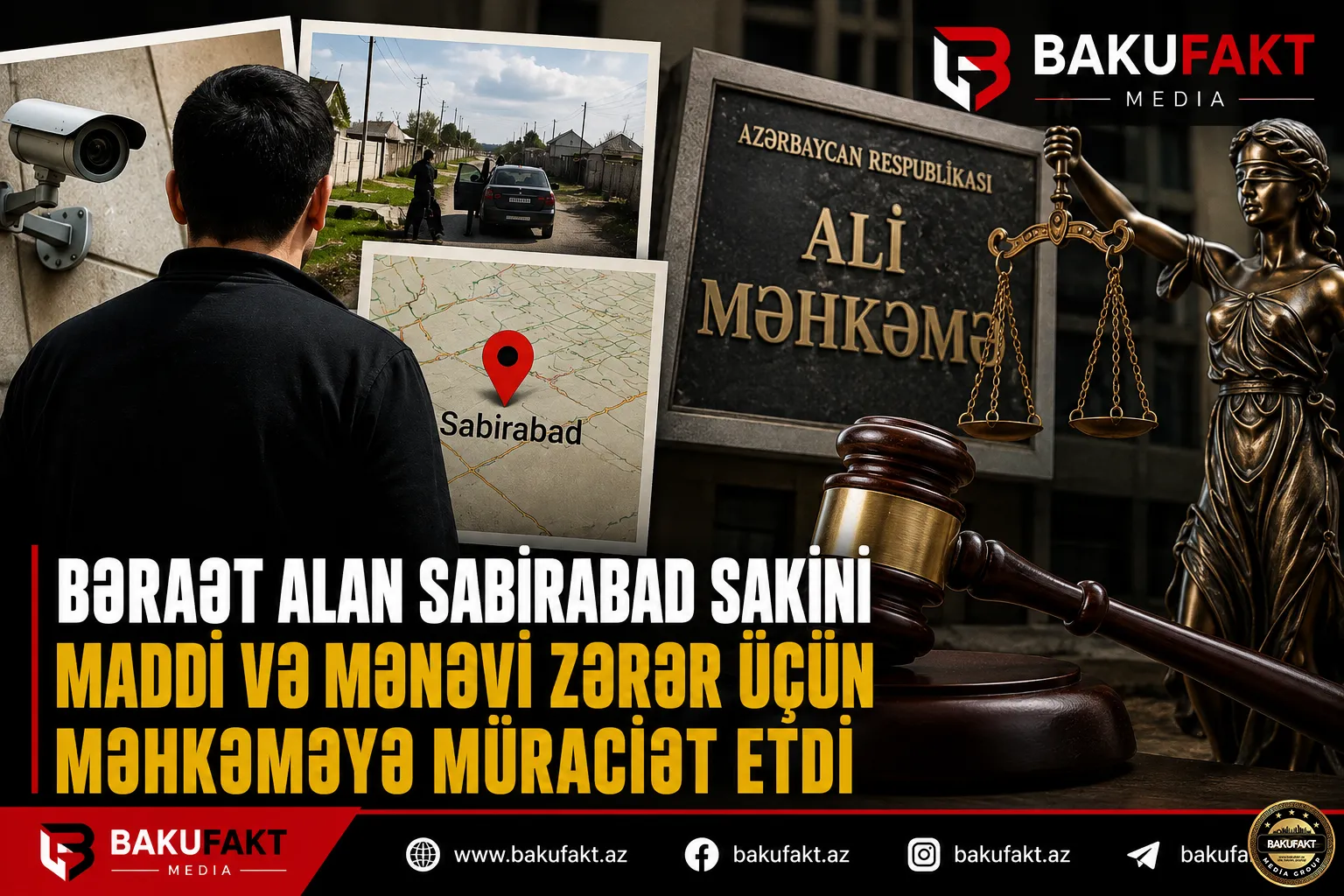 Bəraət alan Sabirabad sakini maddi və mənəvi zərər üçün məhkəməyə müraciət etdi Sabirabad sakini Ali Məhkəmənin bəraət qərarından sonra ona dəymiş maddi və mənəvi zərərin ödənilməsi tələbi ilə məhkəməyə müraciət edib.