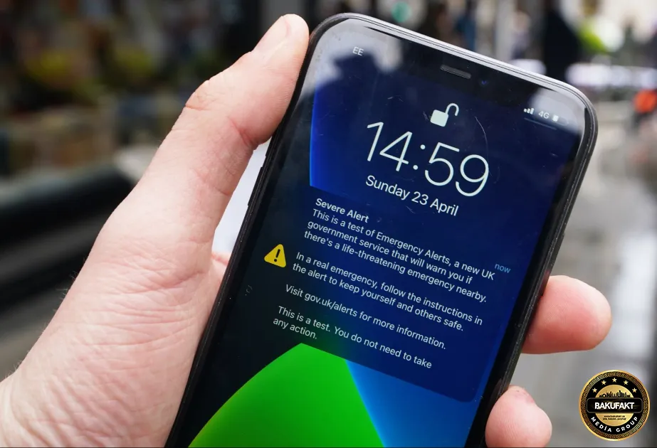 Telefonlara fövqəladə xəbərdarlıq siqnalı göndəriləcək