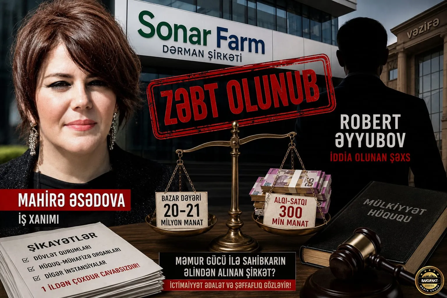 Məmur özbaşınalığı: 20 milyonluq dərman şirkəti qanunsuz yollarla 300 min manata ələ keçirilib?