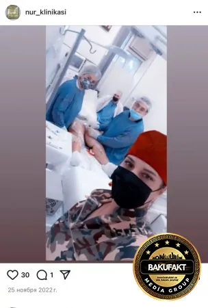 “Nur Klinika”sında pasientlə yarıçılpaq selfie çəkdilər