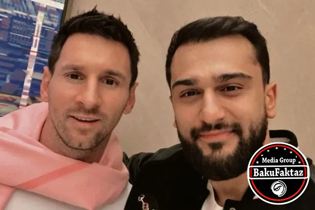 Azərbaycanlı müğənni Messi ilə bir arada - FOTO