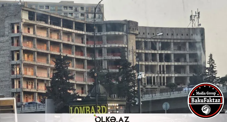 20 yanvardakı məşhur binada söküntü işləri aparılır - FOTO
