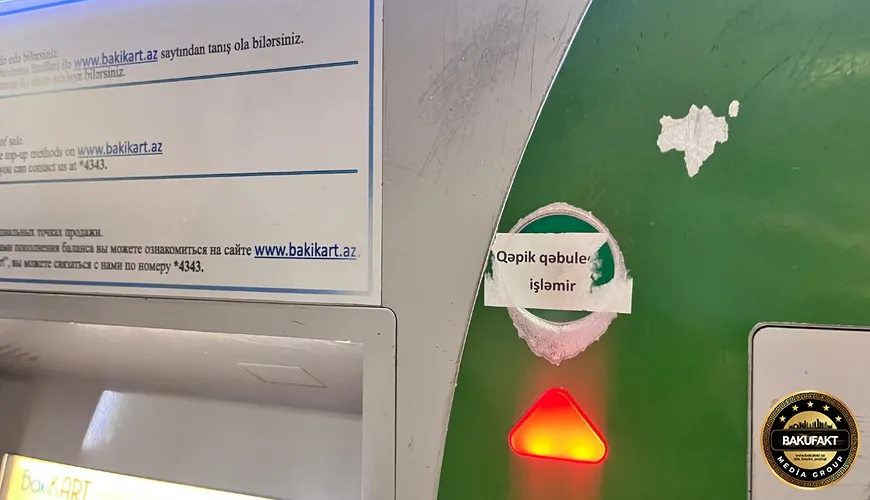 “BakıKart”ın əksər terminallarında qəpik qəbul edilmir - FOTOLAR