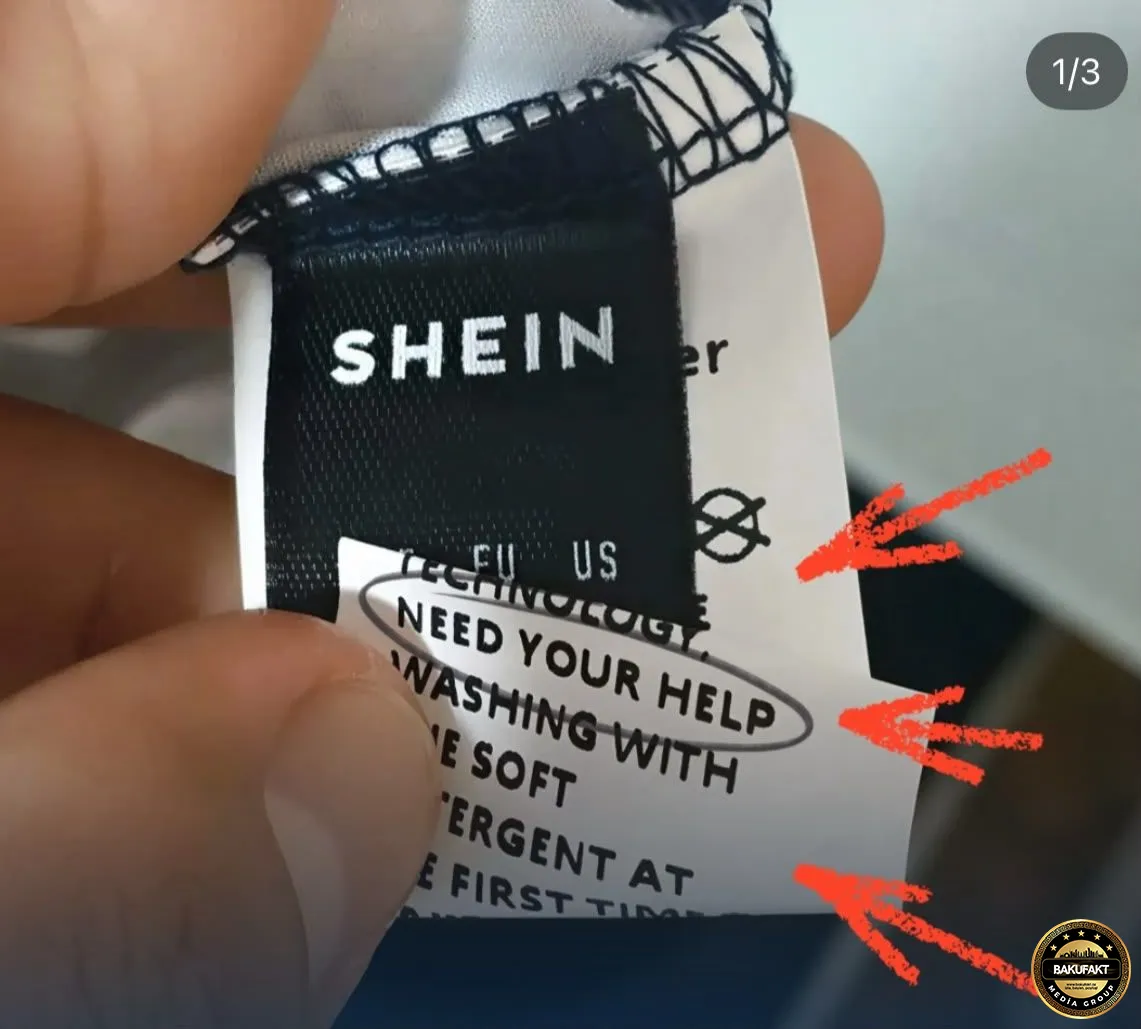 “Shein” geyimlərinin etiketlərində uyğurlardan şok mesaj: “Yardım edin” - FOTO