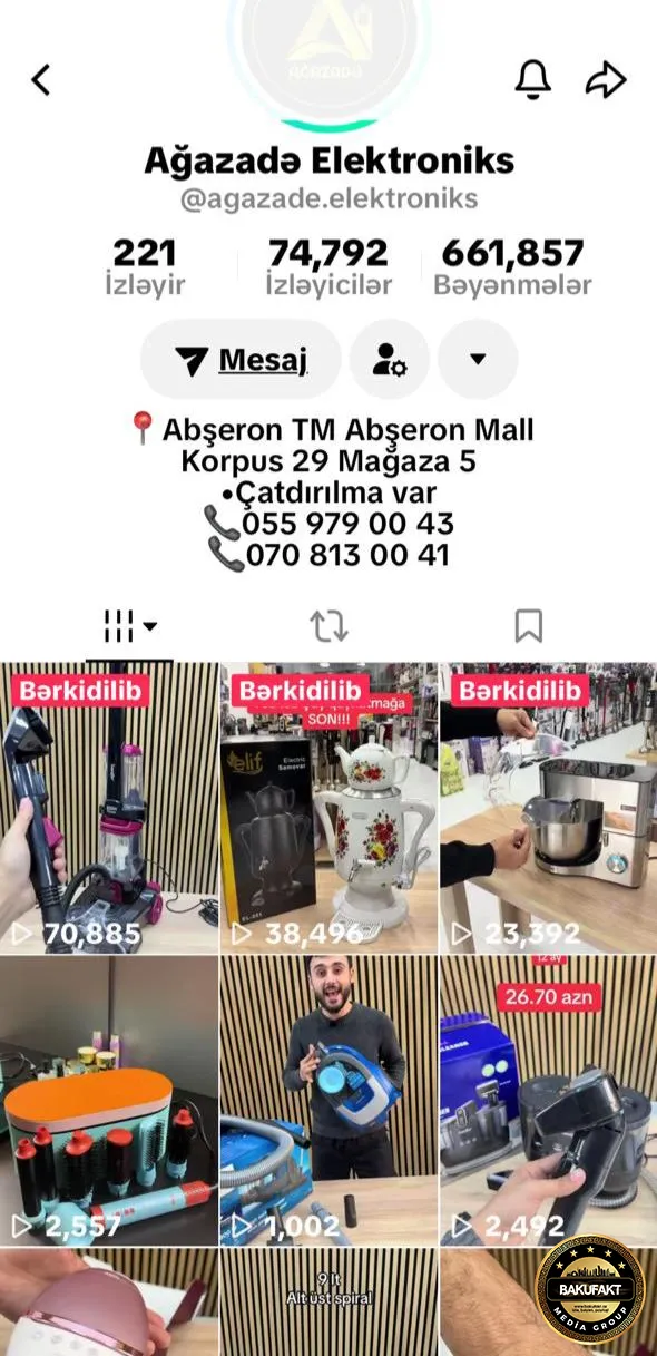 Zəmanətli məhsula imtina: Vətəndaş “Aghazada Electronics” mağazasından  şikayətçidir