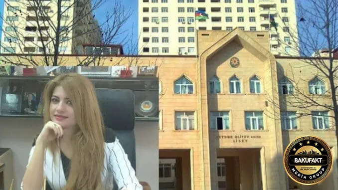 Heydər Əliyev adına liseyin direktoru,Sevinc Orucova