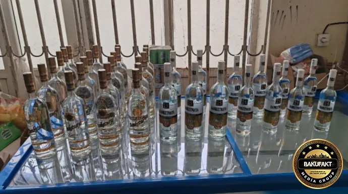 Ağcabədidə topdansatış mağazasında saxta araqlar aşkarlandı - FOTO